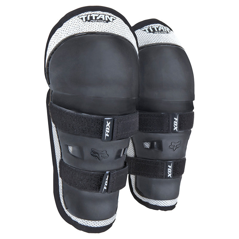 Fox Junior Peewee Titan Knee/Shin Grd Black/Silver Os