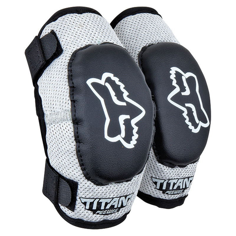 Fox Junior Peewee Titan Elbow Guard Grd S/M Black/Silver Os