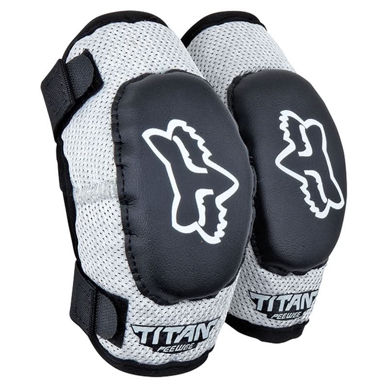 Fox Junior Peewee Titan Elbow Guard Grd S/M Black/Silver Os