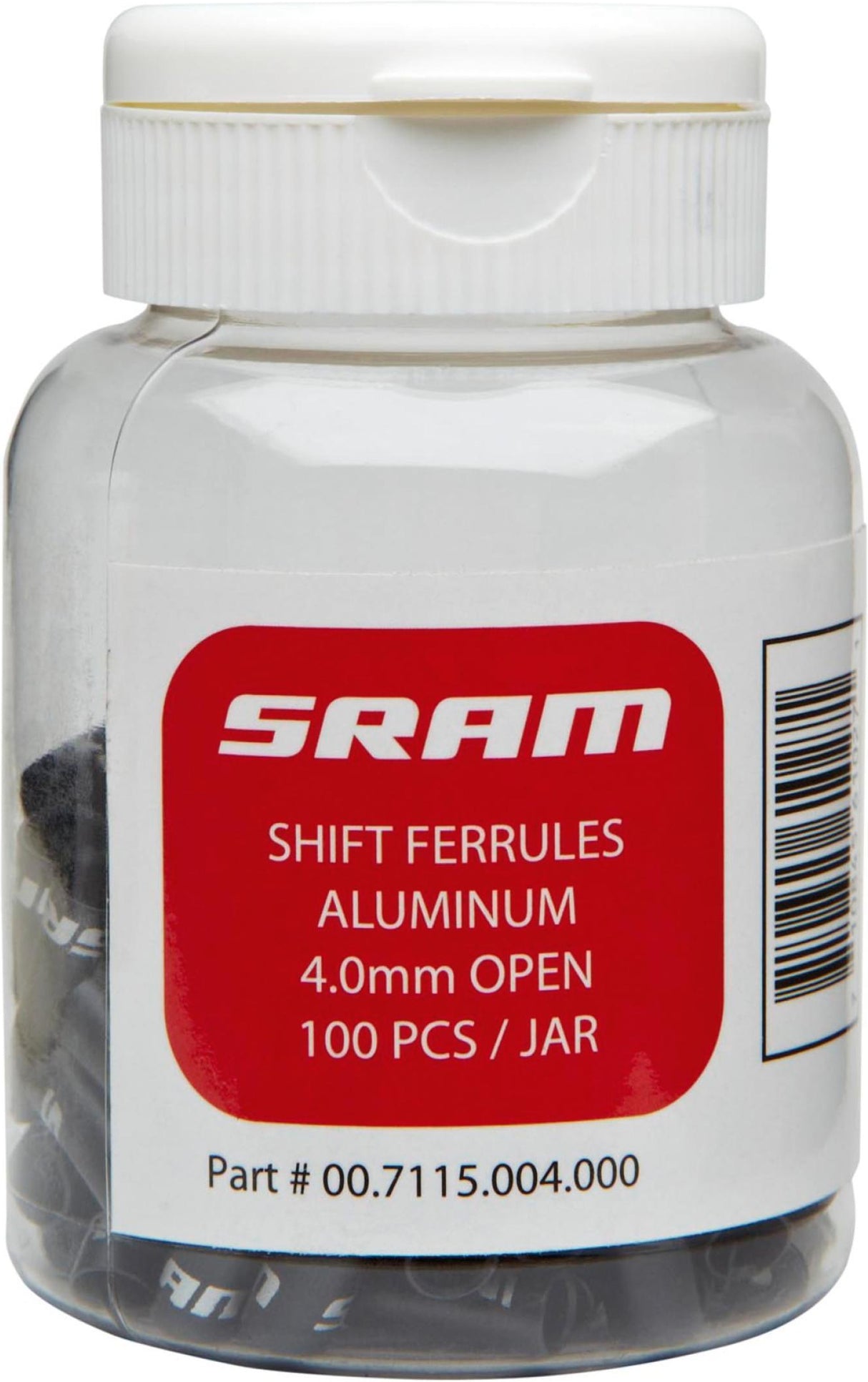 SR Shift Ferrule 4mm Super-Short Nose Black 100-count Jar