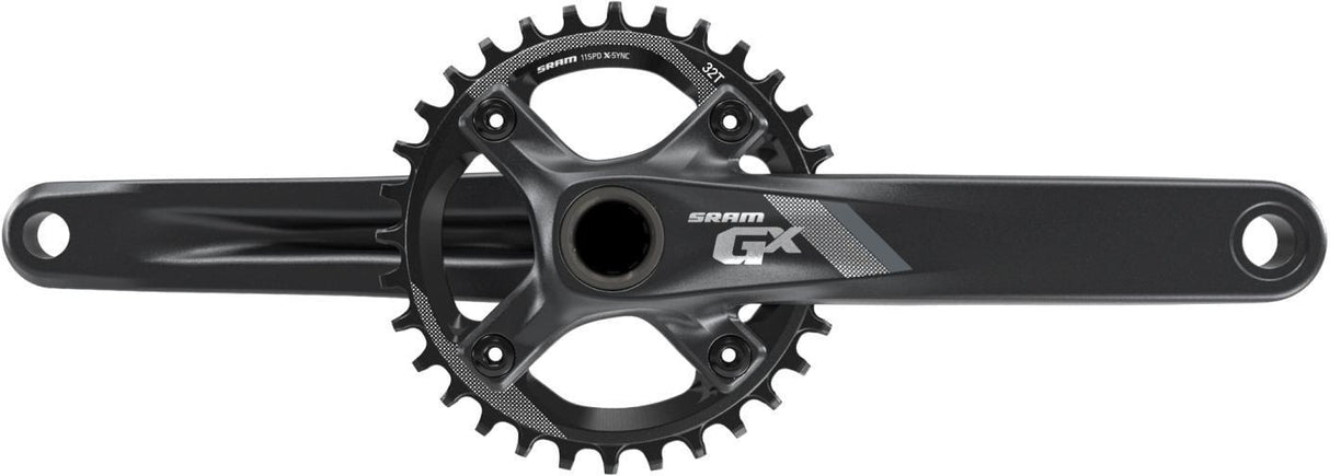 SRAM Crank GX 1000 Fat Bike GXP 100mm Spindle 175 Black in 30t X-SYNC Chainring (