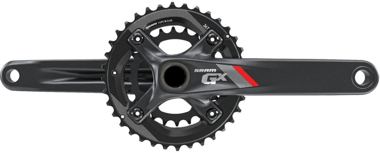 SRAM Crank GX 1000 GXP 11sp 175 Black All Mountain Guard 36-24 (GXP Cups Not Inc