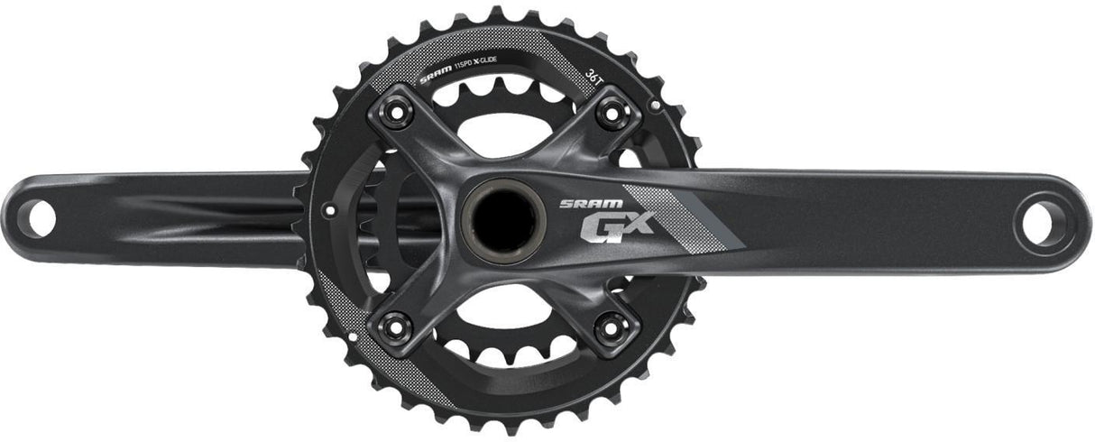 SRAM Crank GX 1000 GXP 11sp 175 Black All Mountain Guard 36-24 (GXP Cups Not Inc