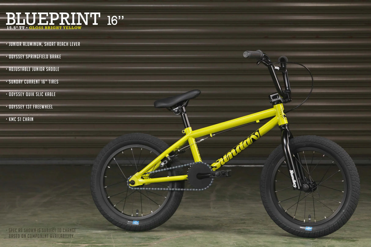 Sunday Blueprint 16" BMX Bike for Kids | Ride Hub
