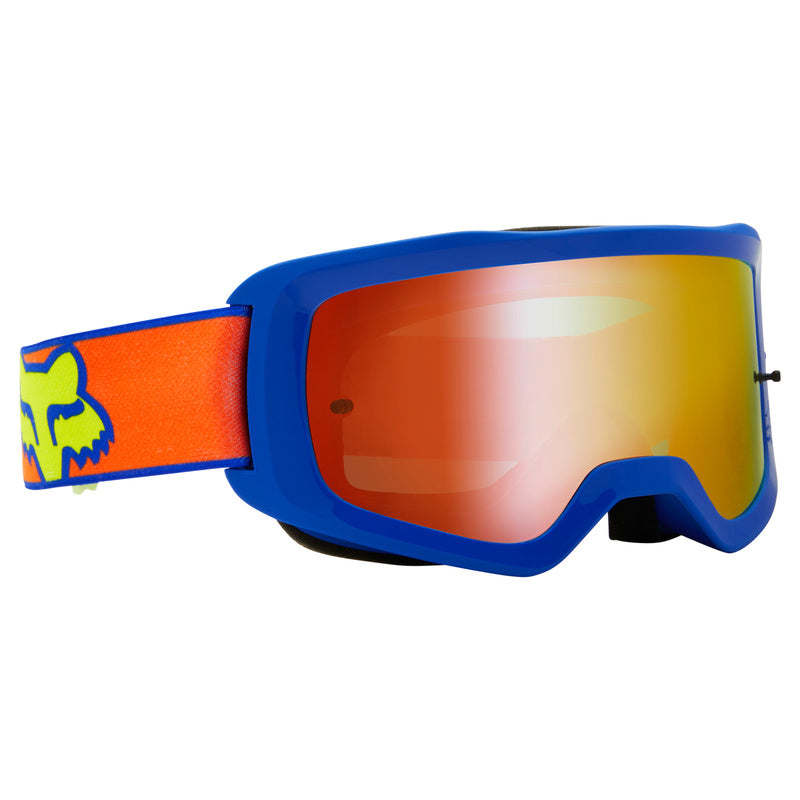 Fox Main Oktiv Blue Goggles - Spark Red Lens (1 Lens Included)