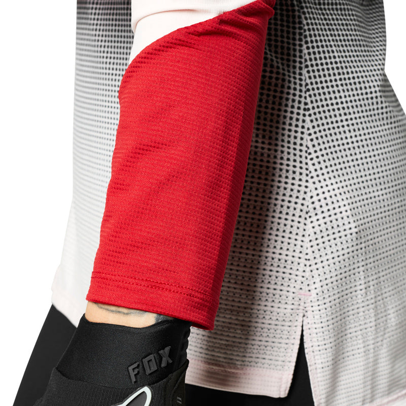 Fox Lady Long Sleeve Flexair Cycling Jersey Black/Pink | RideHub