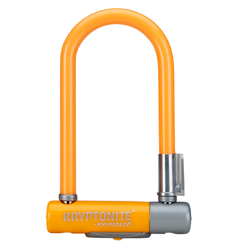 Kryptonite Kryptolok Mini-7 Light Orange U-Lock 8.2cm X 17.8cm