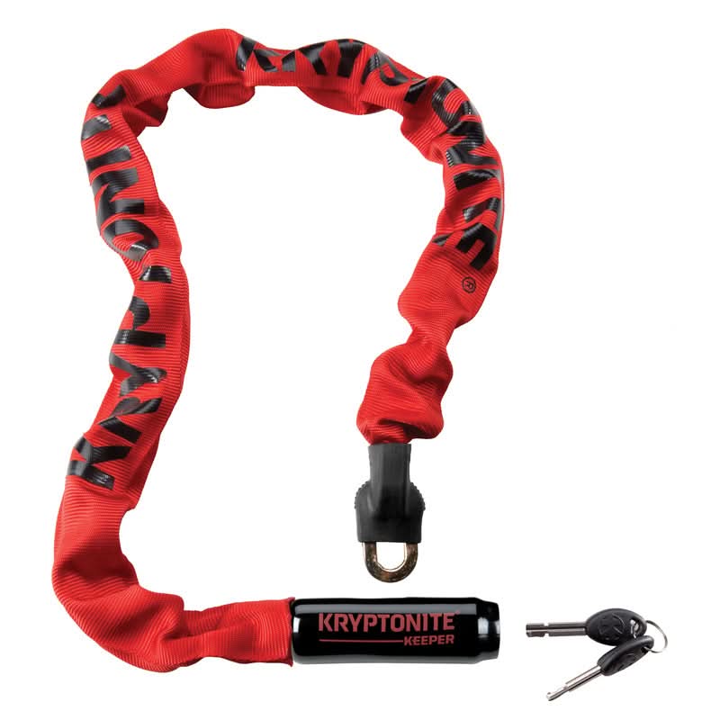 Kryptonite Keeper Chain Clasp Red 0.7cm X 85cm
