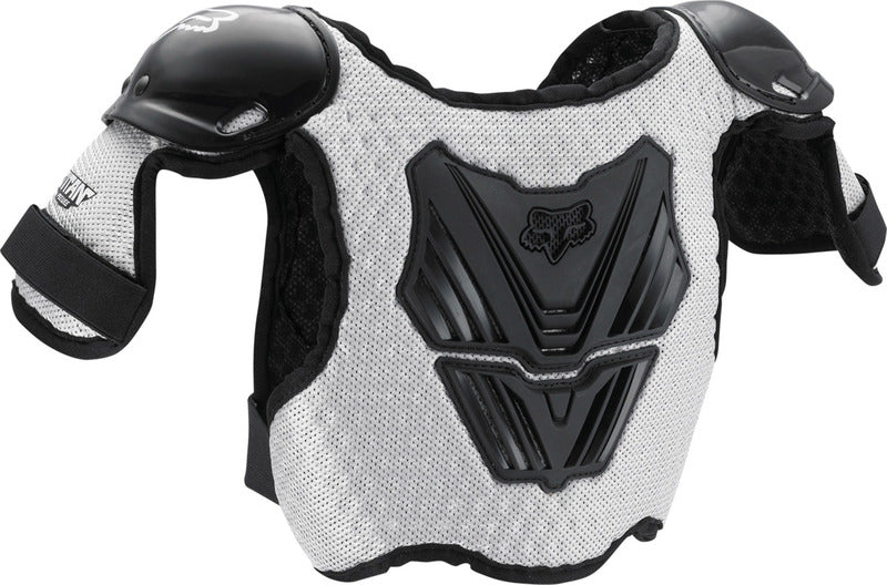 Fox Junior Peewee Titan Roost Deflector Chest Protector Black/Silver