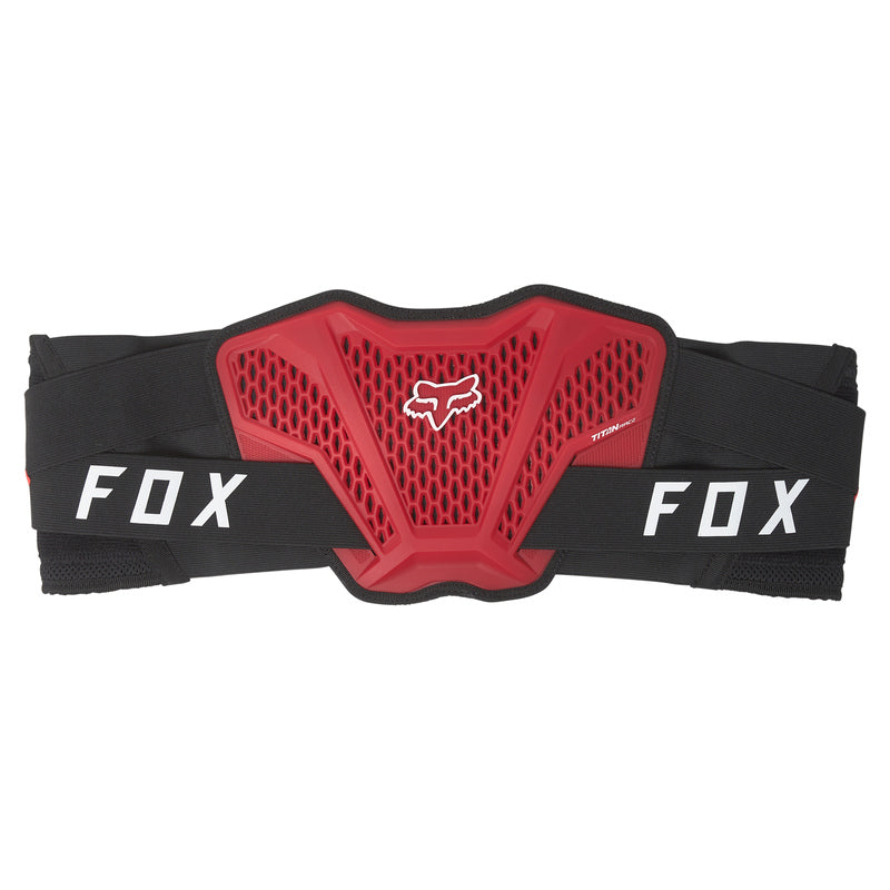 Fox Titan Race Black Kidney Belt with Protectors