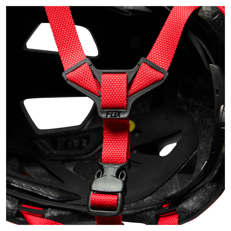 Fox Junior Mainframe Flo Red Bike Helmet