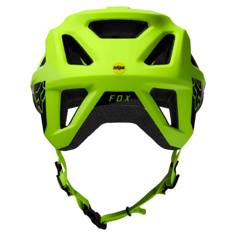 Fox Junior Mainframe Flo Yellow Bike Helmet