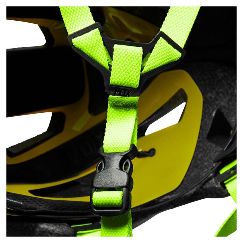 Fox Junior Mainframe Flo Yellow Bike Helmet