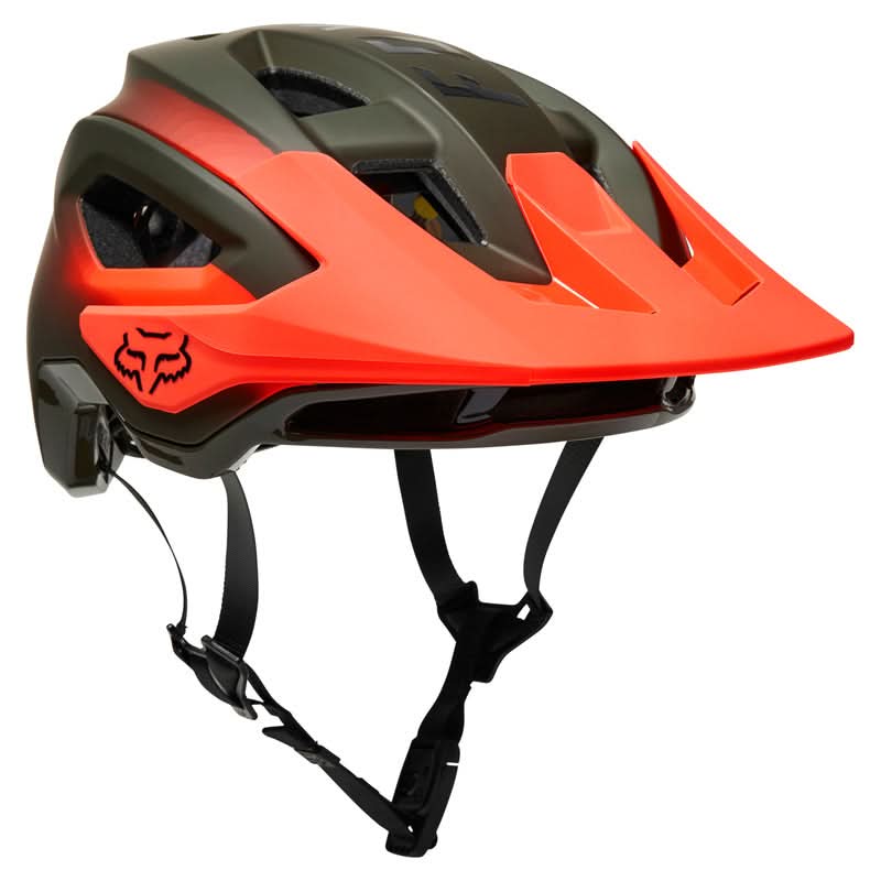 Fox Speedframe Pro Fade Olive Green Bike Helmet