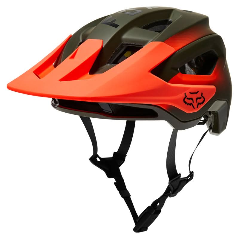Fox Speedframe Pro Fade Olive Green Bike Helmet