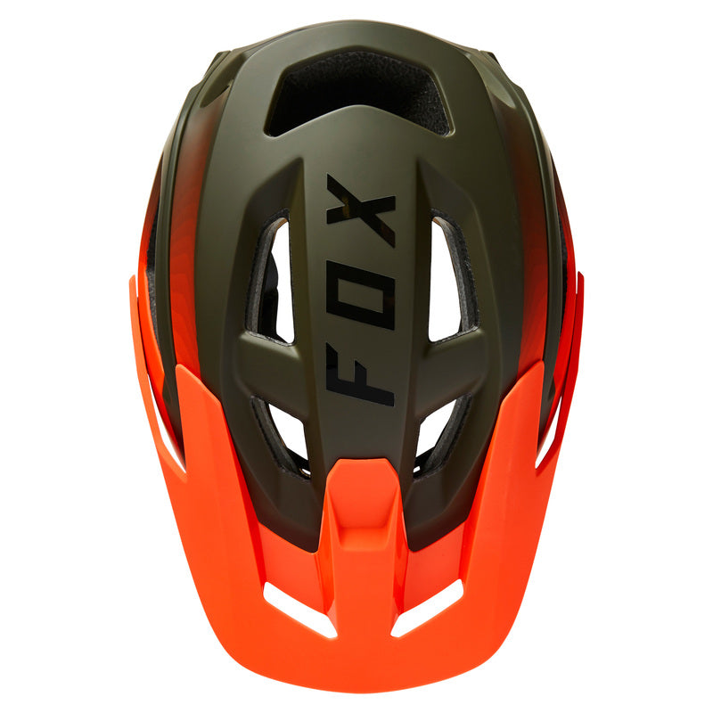 Fox Speedframe Pro Fade Olive Green Bike Helmet