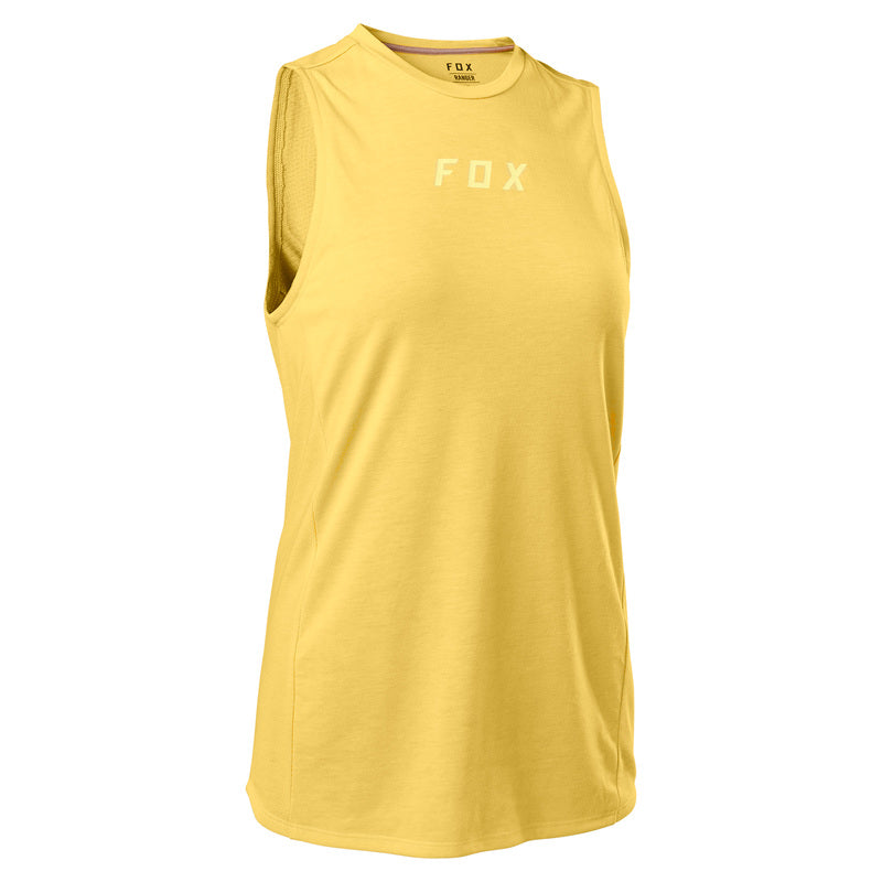 Fox Lady Ranger Dr Pear Yellow Sleeveless Cycling Jersey | RideHub