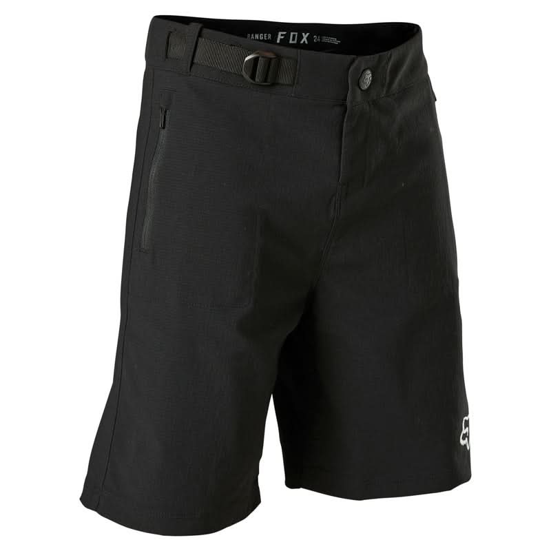 Fox Junior Ranger Liner Black Cycling Shorts | RideHub