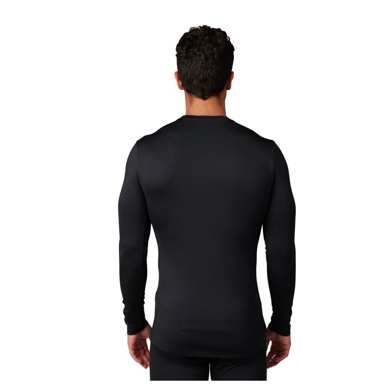 Fox Tecbase Fire Black Long Sleeve T-Shirt | RideHub