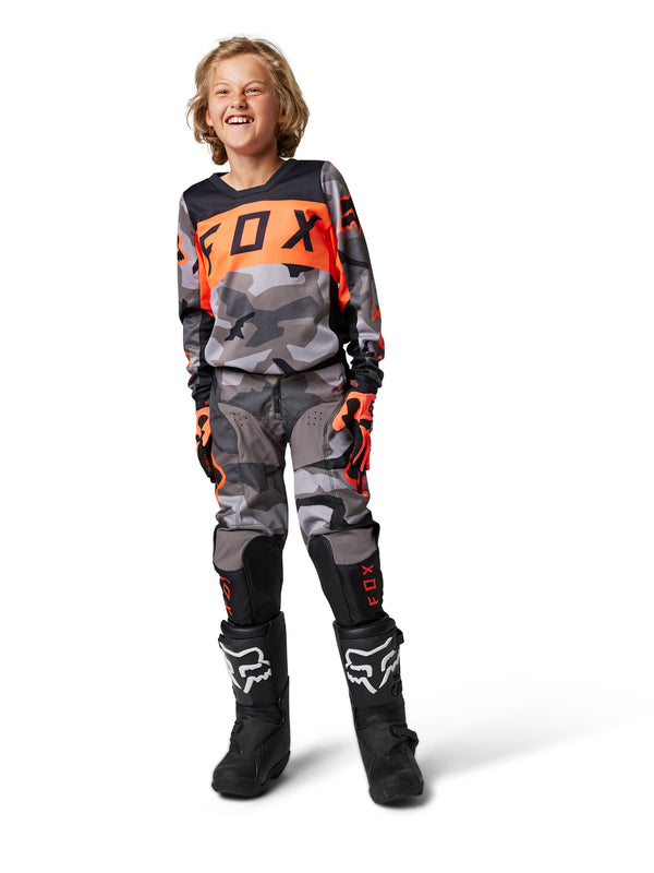 Fox Junior 180 Bnkr Grey Camo Pants | RideHub