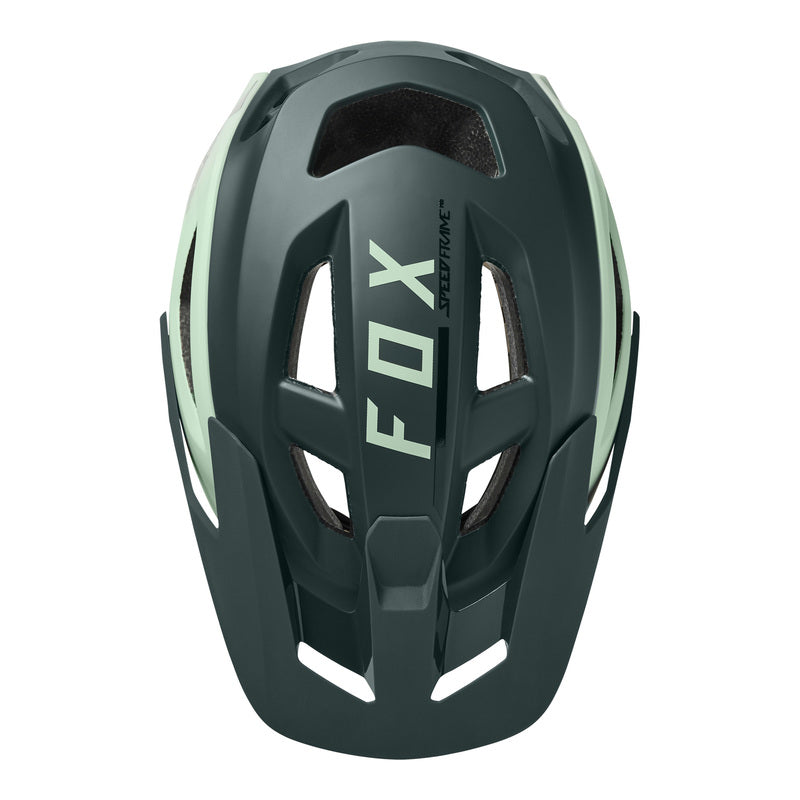 Fox Speedframe Pro Blocked Sea Foam Bike Helmet