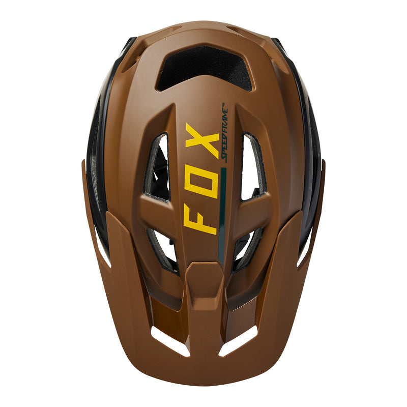 Fox Speedframe Pro Blocked Nutmeg Bike Helmet