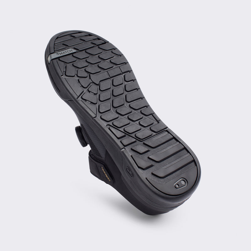 Crankbrothers Stamp Boa Black/Gold Shoes - Black Outsole