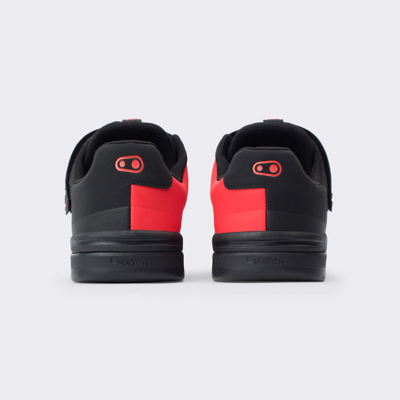 Crankbrothers Stamp Speedlace Grey/Red Shoes - Black Outsole