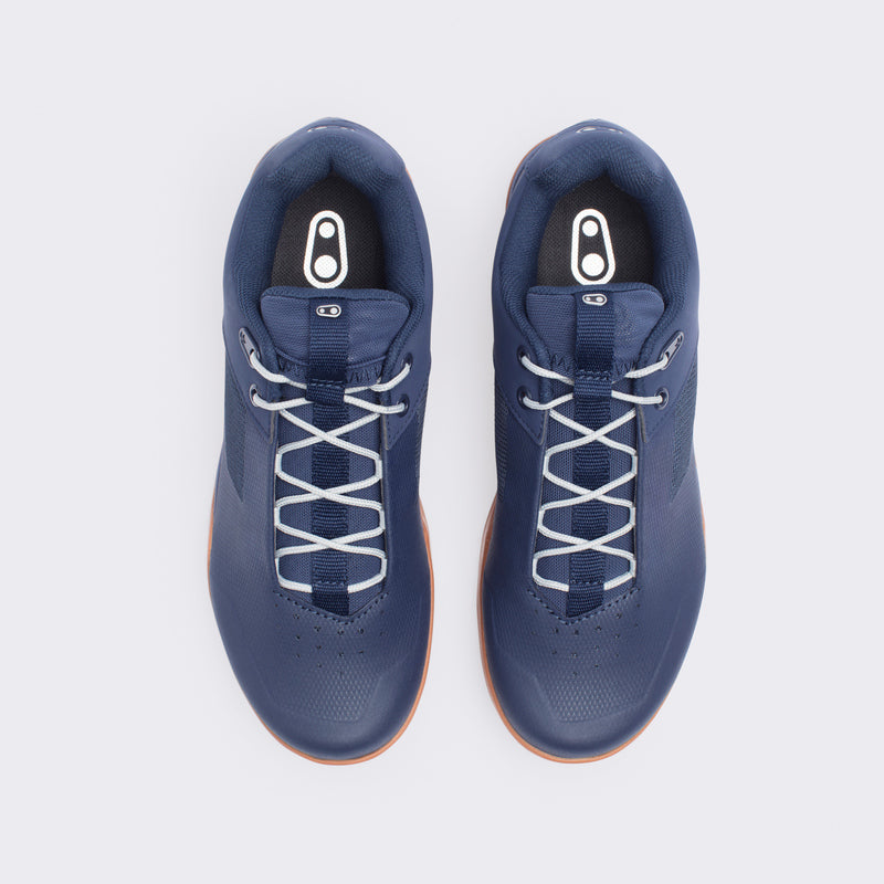 Crankbrothers Stamp Lace Navy/Silver Shoes - Gum Outsole