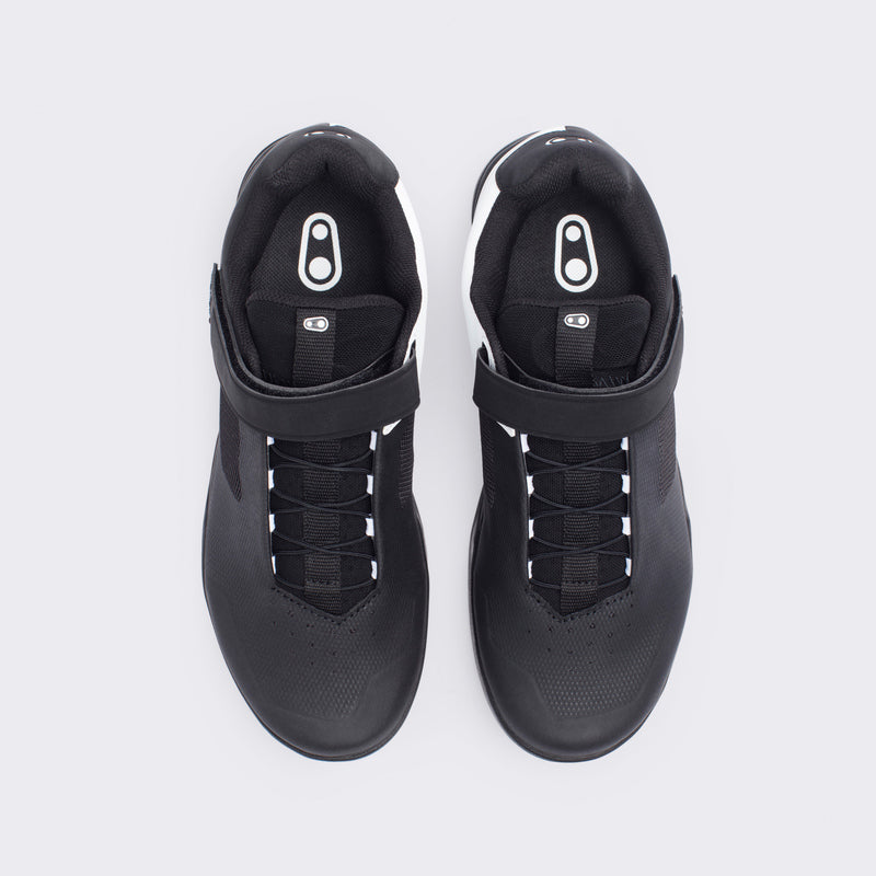 Crankbrothers Mallet Speedlace Black/White Shoes - Black Outsole