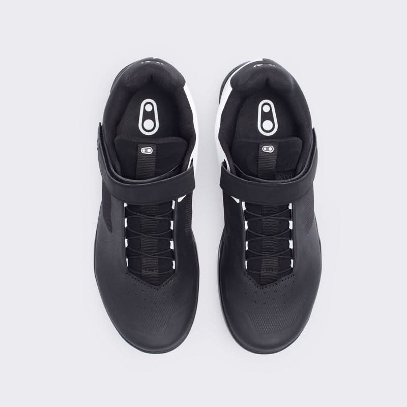 Crankbrothers Mallet Speedlace Black/White Shoes - Black Outsole