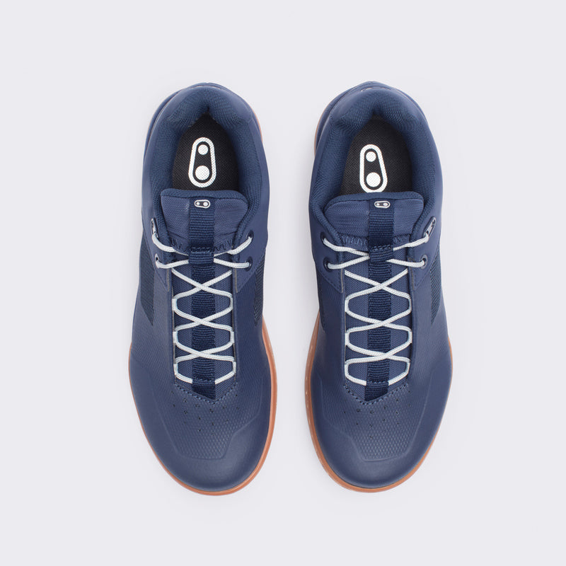 Crankbrothers Mallet Lace Navy/Silver Shoes - Gum Outsole