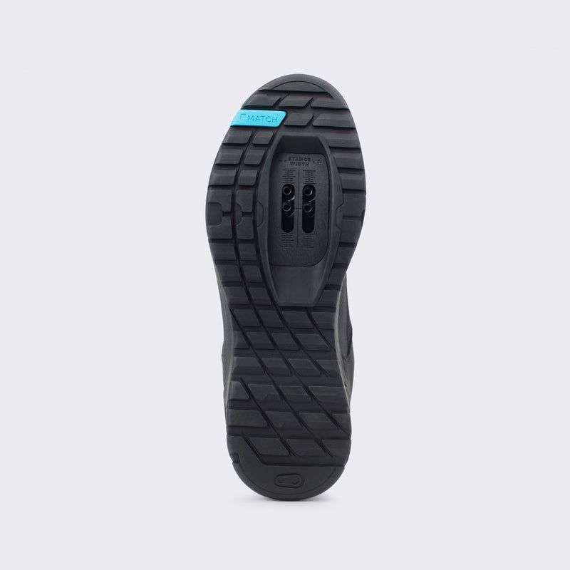 Crankbrothers Mallet E Lace Black/Blue shoes - Black Outsole