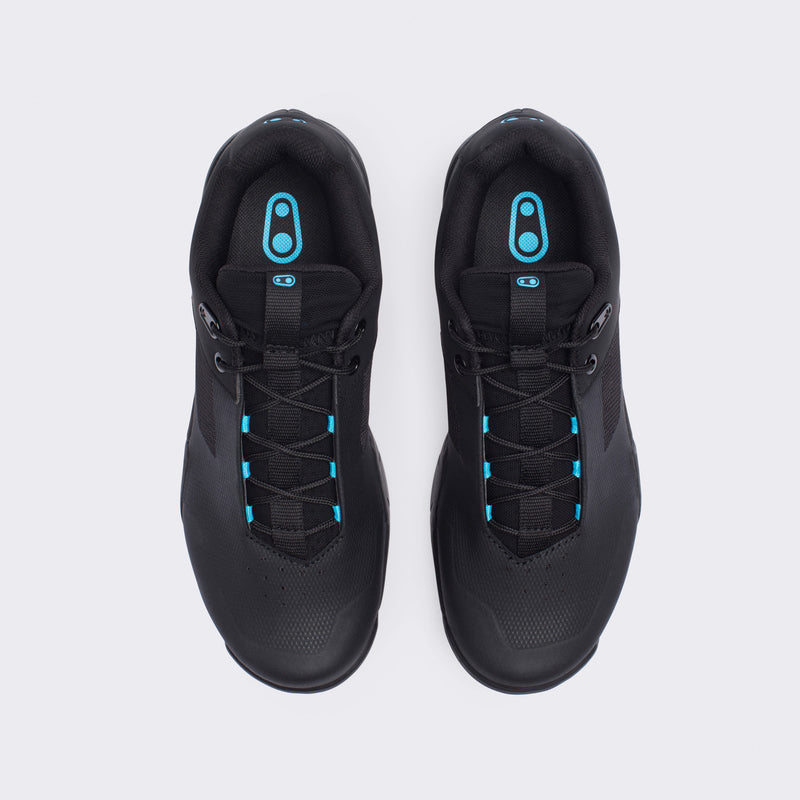 Crankbrothers Mallet E Lace Black/Blue shoes - Black Outsole