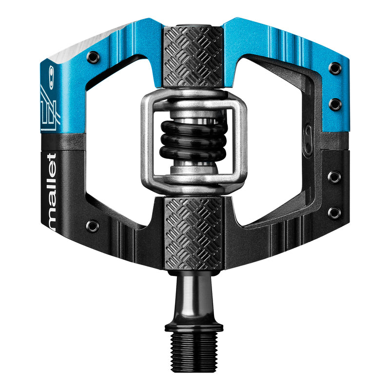 Crankbrothers Mallet E Long Spindle Bicycle Pedals Black Electric Blue/Black
