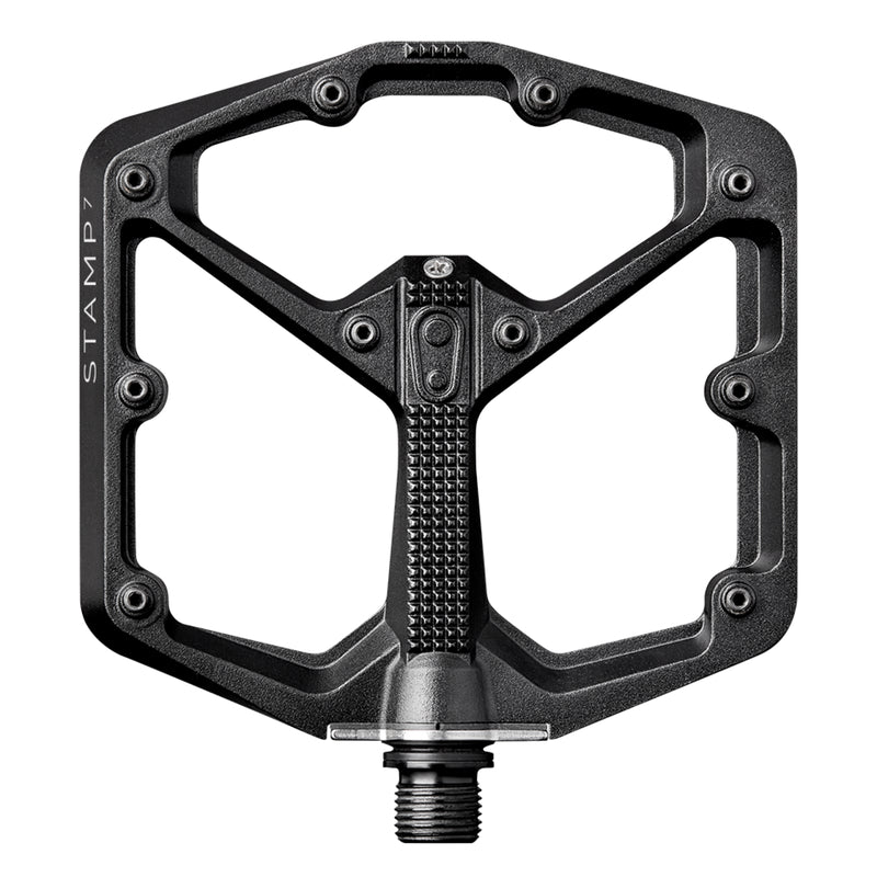 Crankbrothers Stamp 7 Large Black Bicycle Pedals (Includes Extra Pins)