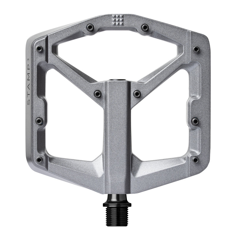 Crankbrothers Stamp 3 Large Gray Magnesium Bicycle Pedals