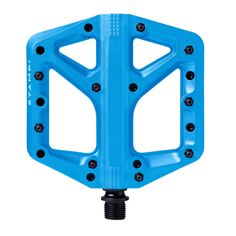 Crankbrothers Stamp 1 Large Blue Bicycle Pedals