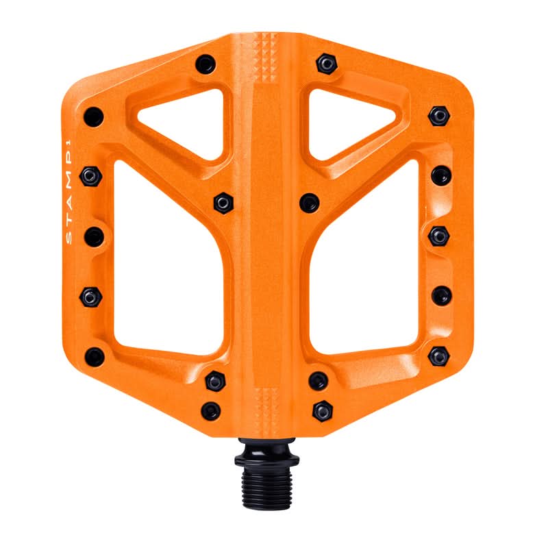 Crankbrothers Stamp 1 Large Orange Bicycle Pedals