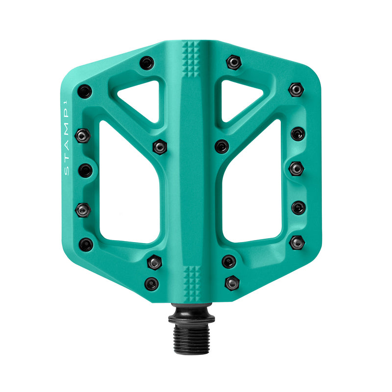 Crankbrothers Stamp 1 Small Turquoise Bicycle Pedals