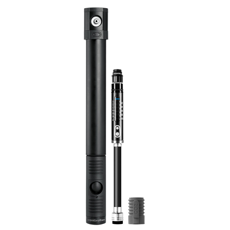 CrankBrothers KLIC HV GAUGE W/ CO2 MIDNIGHT EDITION Hand Pump