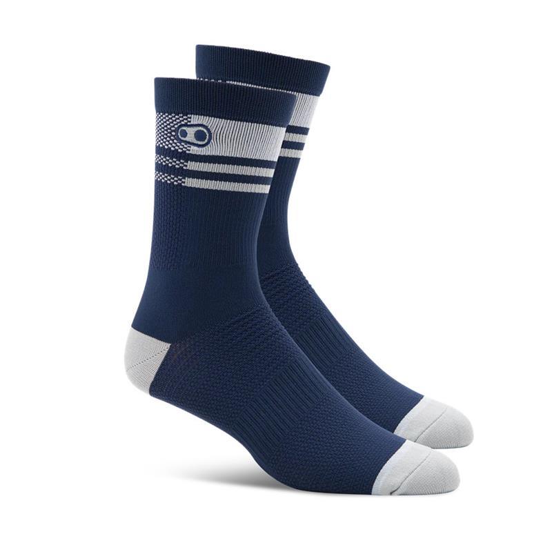 Crankbrothers Icon MTB Socks Navy/Blue/White | RideHub