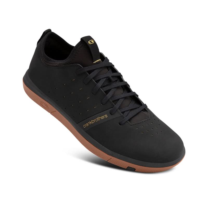 Crankbrothers Stamp Street Lace Black/Gold Shoes - Gum Outsole