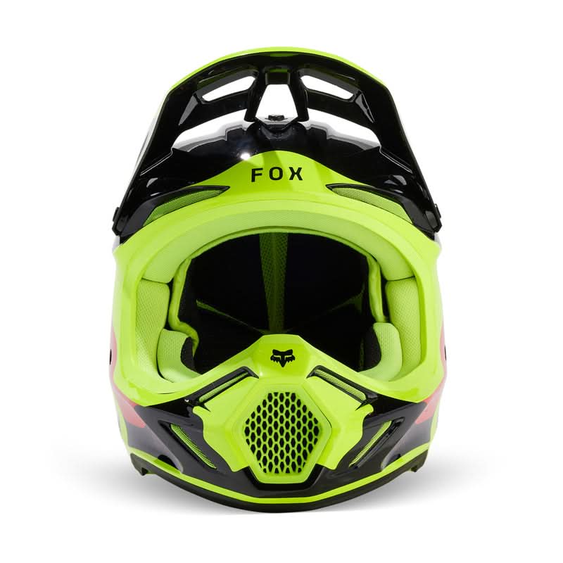 Fox V3 Revise Helmet Red/Yellow