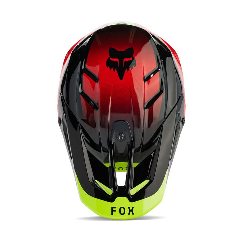 Fox V3 Revise Helmet Red/Yellow