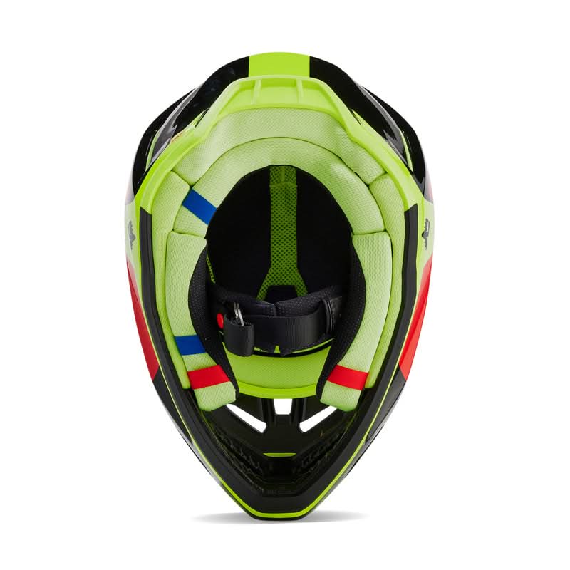Fox V3 Revise Helmet Red/Yellow