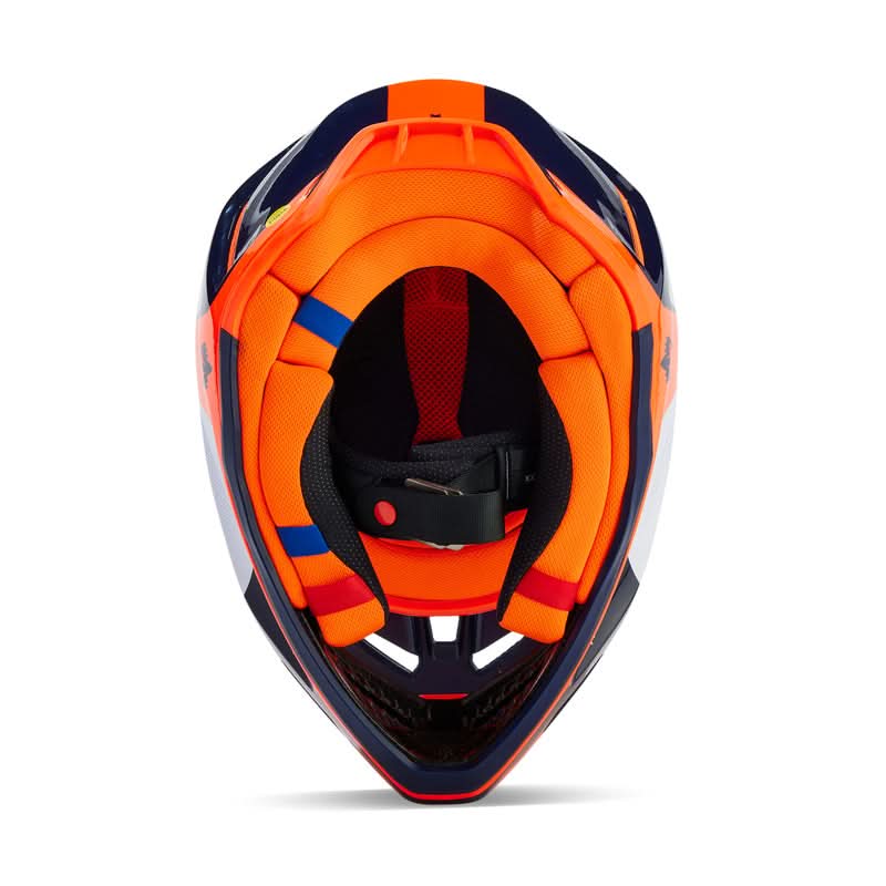 Fox V3 Revise Helmet Navy/Orange