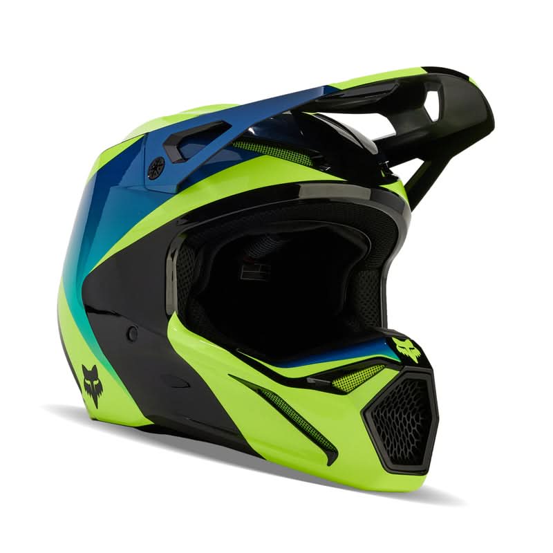 Fox V1 Streak Helmet Black/Yellow