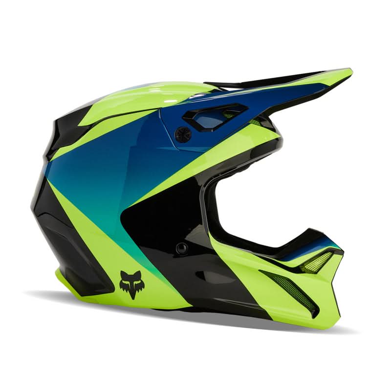 Fox V1 Streak Helmet Black/Yellow