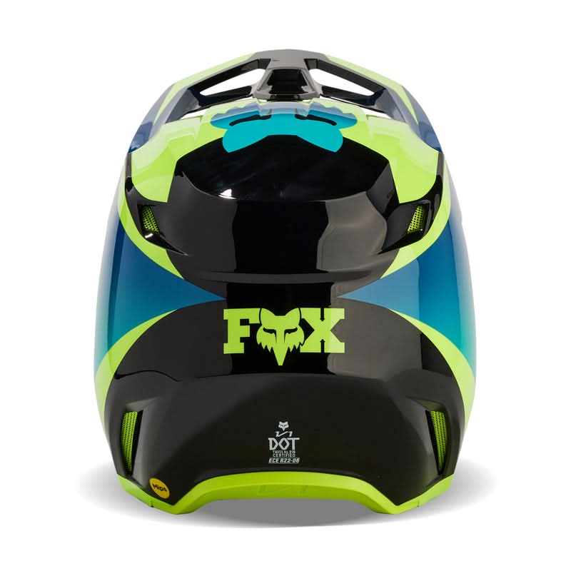 Fox V1 Streak Helmet Black/Yellow